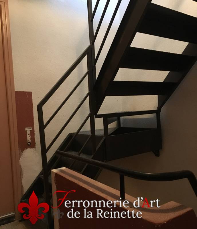 escalier fer plein ferronnerie aix en provence 13