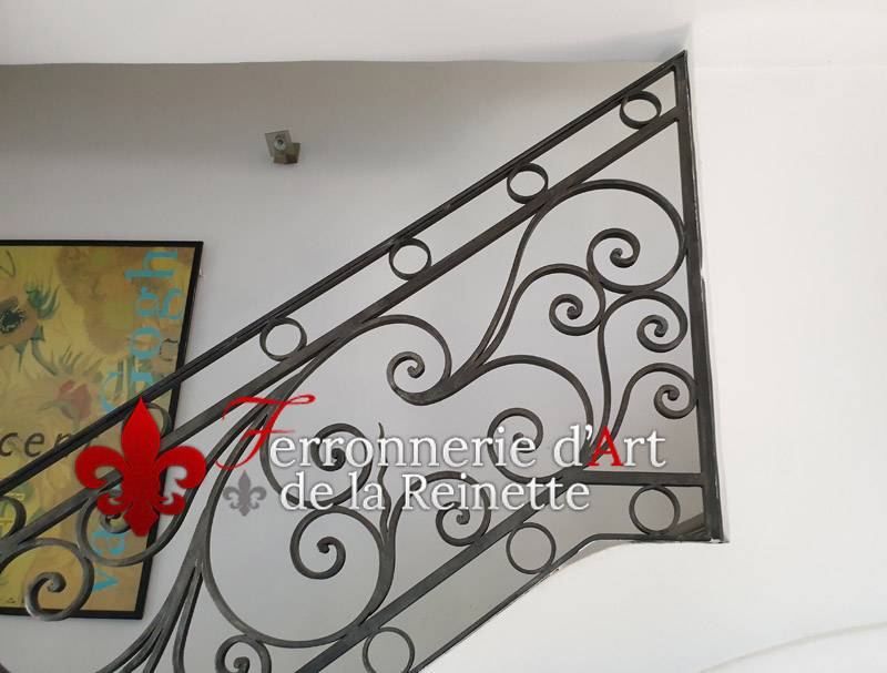 rampe escalier fer forge style art deco aix en provence