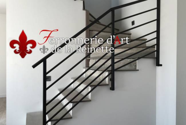 rampe escalier moderne en fer metal ferronnerie aix en provence 13