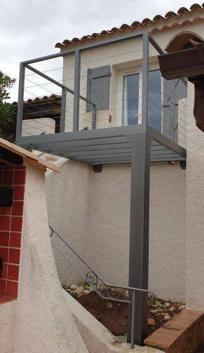 Terrasse alu sur pilotis Fréjus